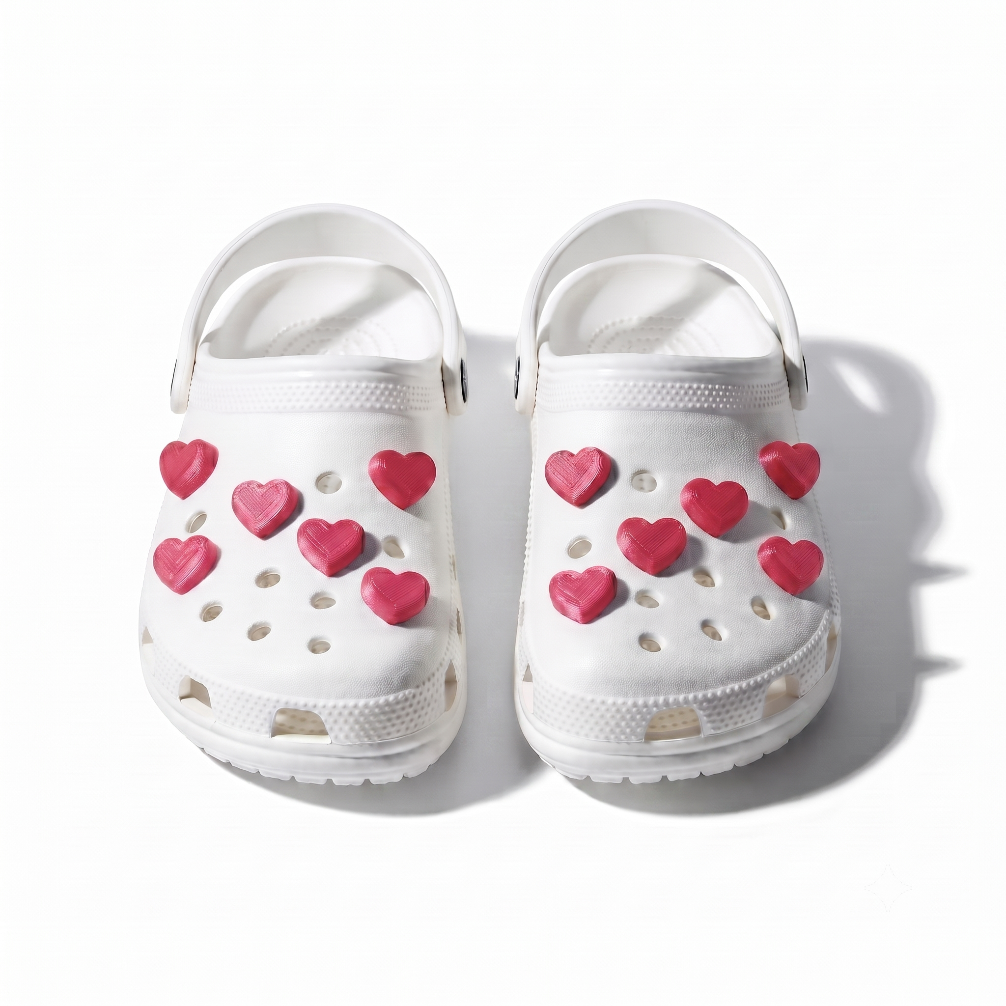 Heart Charms — Set of 8 pcs for shoes
