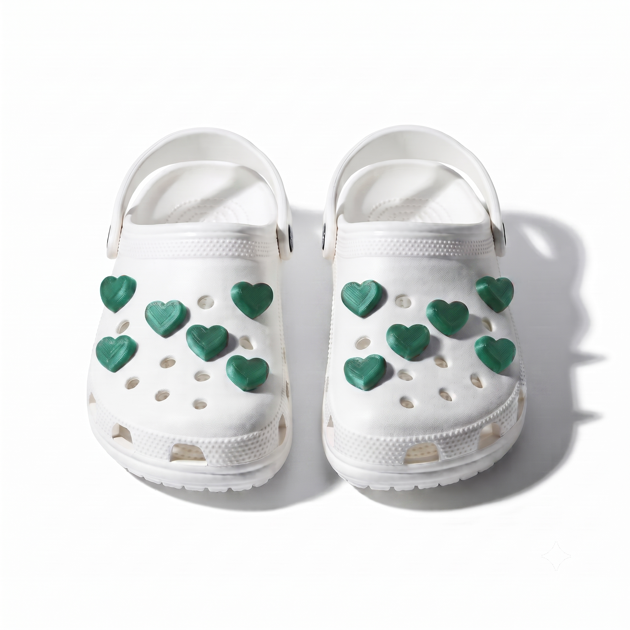 Heart Charms — Set of 8 pcs for shoes