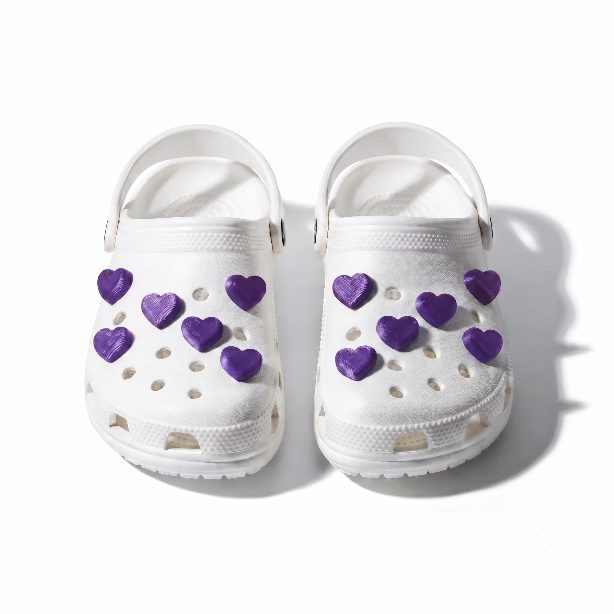 Heart Charms — Set of 8 pcs for shoes