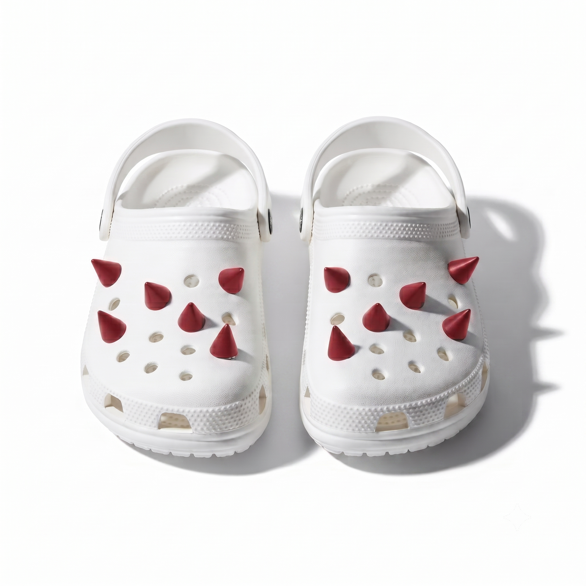 Charms Spike Noir — Set de 8 pcs pour chaussures